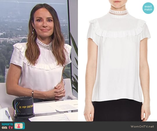 Sandro Ombline Top worn by Catt Sadler on E! News