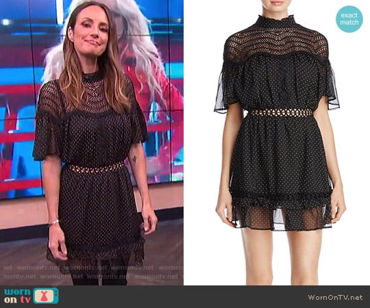 Talulah Swiss Dot Mini Dress worn by Catt Sadler on E! News