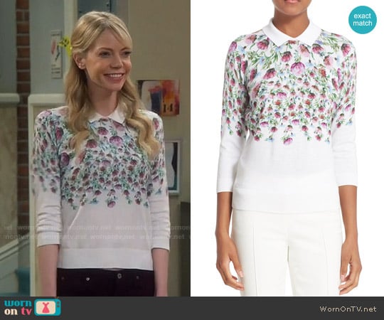 Ted Baker Karn Thistle Print Sweater worn by Ramona Nowitzki on The Big Bang Theory