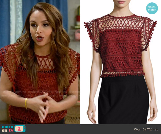 Tularosa Clayton Top worn by Sofia Rodriguez (Aimee Carrero) on Young & Hungry
