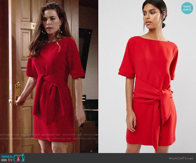 Whistles Cecil Dress worn by Victoria Newman (Amelia Heinle) on The Young and the Restless