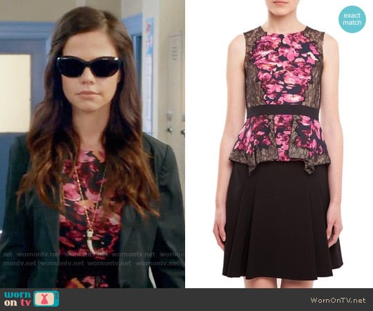 Bcbgmaxazria Kaylyn Top worn by Jenna Marshall (Tammin Sursok) on Pretty Little Liars