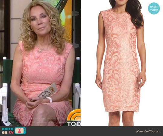 Sequin Lace Sheath Dress by Chetta B worn by Kathie Lee Gifford on Today