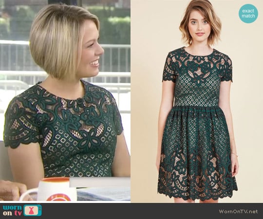 eliza j green lace dress