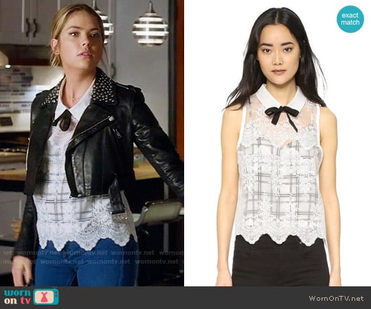 Marissa Webb Owen Blouse worn by Hanna Marin (Ashley Benson) on Pretty Little Liars