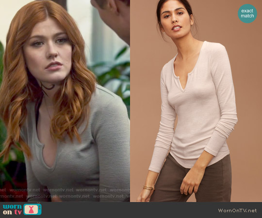 Tenno T-shirt by Tna worn by Clary Fray (Katherine McNamara) on Shadowhunters