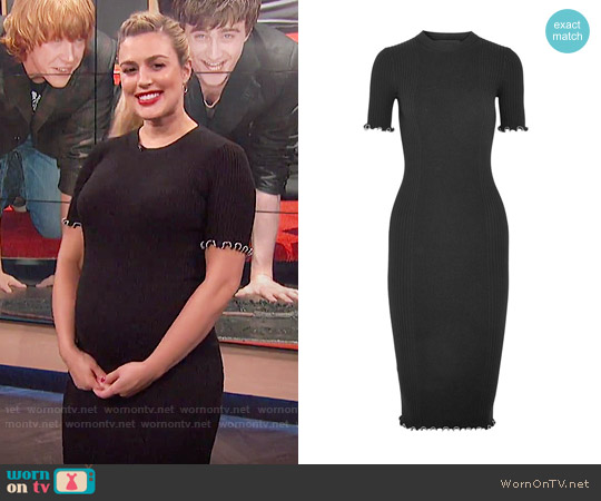 Alexander Wang Studded ribbed cotton-blend dress worn by Carissa Loethen Culiner on E! News