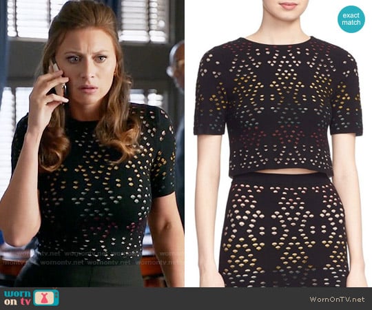 Alice + Olivia Ines Top worn by Peyton Charles (Aly Michalka) on iZombie