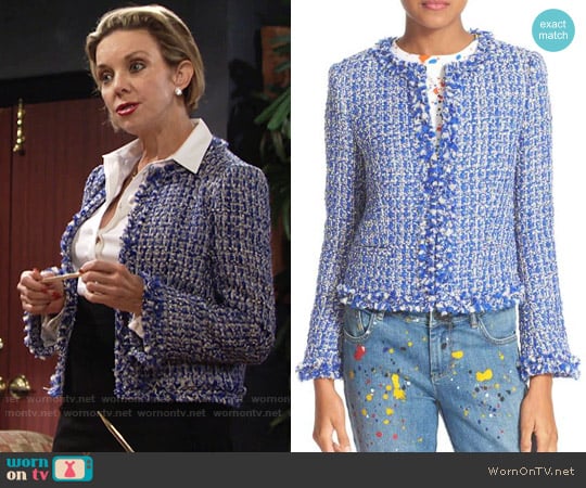 Alice + Olivia Nila Jacket worn by Gloria Abbott Bardwell (Judith Chapman) on The Young and the Restless