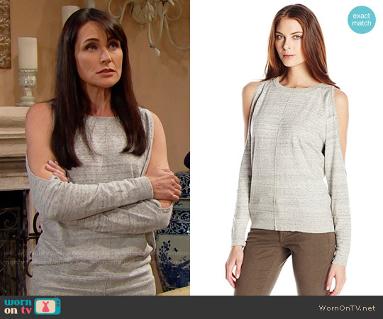 Bailey 44 Olympus Cold Shoulder Sweater worn by Quinn Fuller (Rena Sofer) on The Bold & the Beautiful