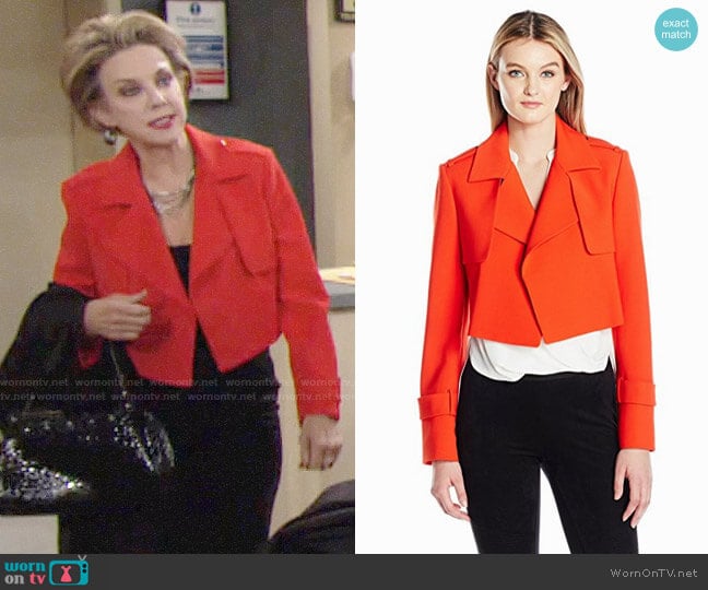 Bcbgmaxazria Gerald Jacket worn by Gloria Abbott Bardwell (Judith Chapman) on The Young and the Restless