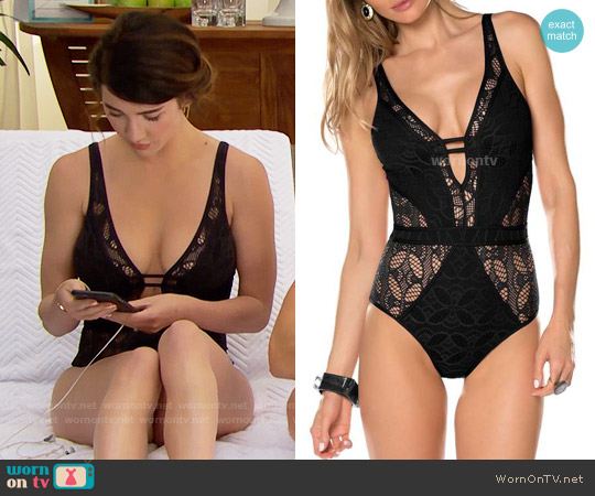 Becca Color Play One-Piece Swimsuit worn by Steffy Forrester (Jacqueline MacInnes Wood) on The Bold & the Beautiful