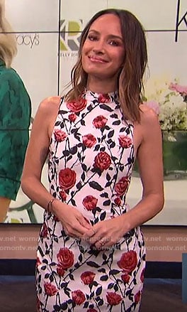 Catt’s rose print dress on E! News