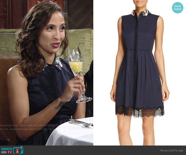 Elie Tahari Samiyah Dress worn by Lily Winters (Christel Khalil) on The Young and the Restless