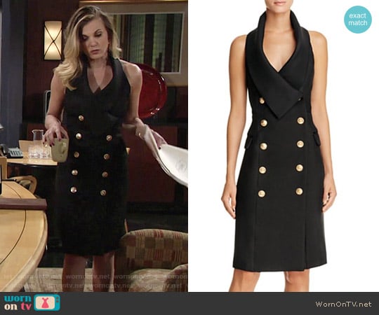 Elliatt Breakthrough Double Breasted Halter Dress worn by Phyllis Newman (Gina Tognoni) on The Young and the Restless