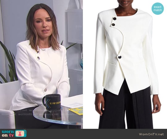 Elliatt Mirror Blazer worn by Catt Sadler on E! News