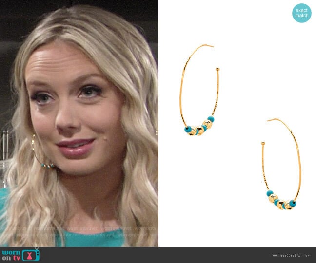 Gorjana Gypset Earrings worn by Abby Newman (Melissa Ordway) on The Young and the Restless