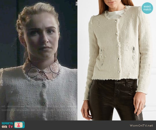 IRO Frayed cotton-tweed jacket worn by Juliette Barnes (Hayden Panettiere) on Nashville