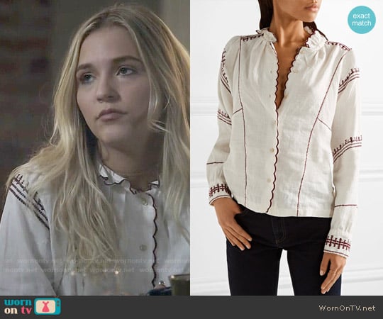 Isabel Marant Delphine Top worn by Maddie Jaymes (Lennon Stella) on Nashville