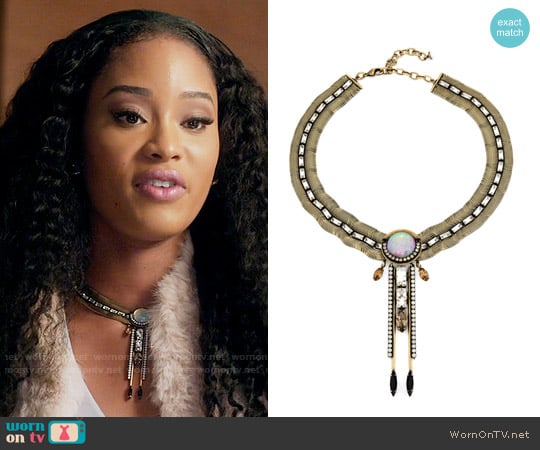 Lionette NY Francisco Necklace worn by Tangey Turner (Pepi Sonuga) on Famous in Love