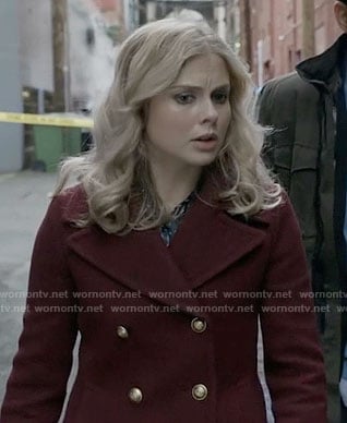 Liv’s burgundy peacoat on iZombie