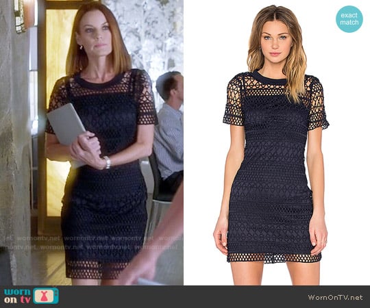 Lucy Paris Embroidered Overlay Dress worn by Ashley Marin (Laura Leighton) on Pretty Little Liars