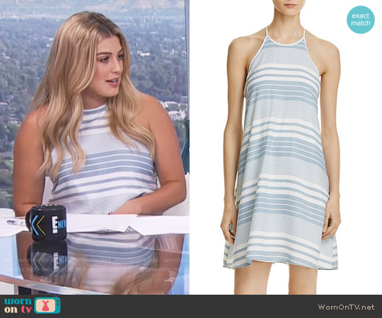 Mustard Seed Striped Shift Dress worn by Carissa Loethen Culiner on E! News