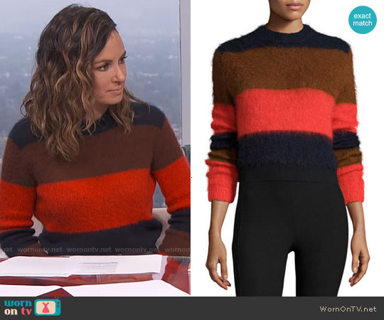 WornOnTV: Catt’s colorblock sweater on E! News Daily Pop | Catt Sadler ...