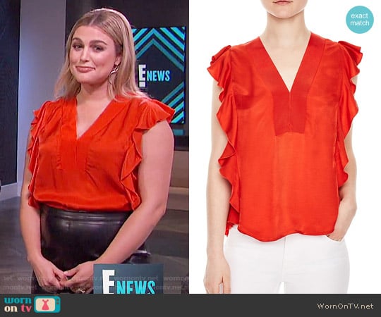 Sandro Venice Top worn by Carissa Loethen Culiner on E! News