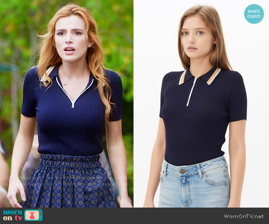 Sandro Sallie Jumper worn by Paige Townsen (Bella Thorne) on Famous in Love