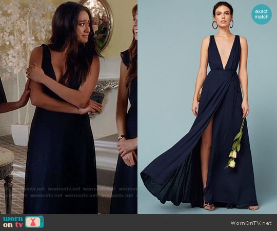 Reformation Sophia Dress worn by Emily Fields (Shay Mitchell) on Pretty Little Liars