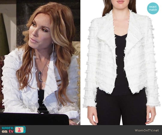 Willow & Clay Textured Jacket worn by Lauren Fenmore (Tracey Bregman) on The Young and the Restless