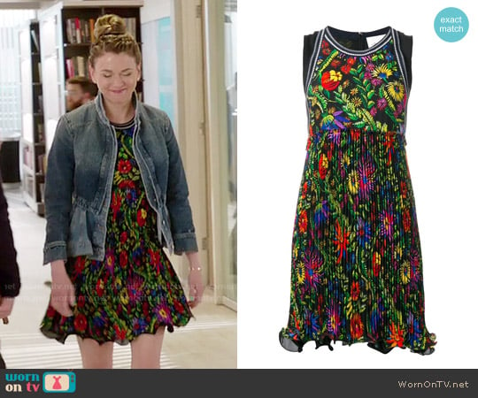 3.1 Phillip Lim Floral Pleated Dress worn by Liza Miller (Sutton Foster) on Younger