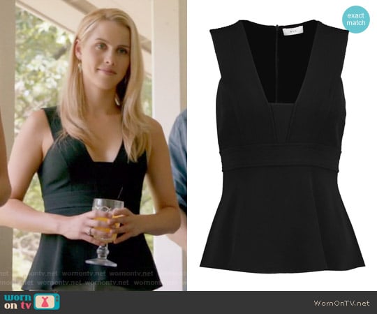 'Leigh' Crepe Top by A.L.C worn by Rebekah (Claire Holt) on The Originals