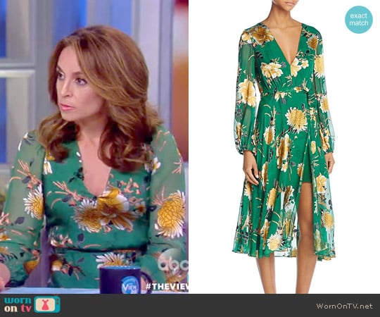 'Coco' Faux-Wrap Dress by Alice + Olivia worn by Jedediah Bila on The View