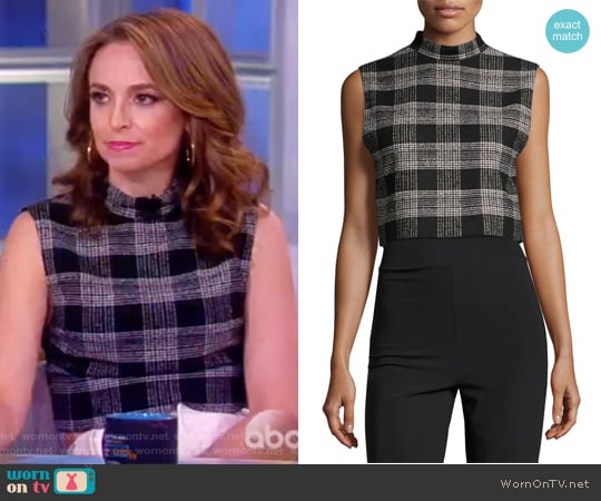 Garland Sleeveless Mock-Neck Top by Alice + Olivia worn by Jedediah Bila on The View