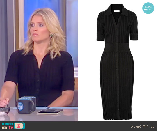 Altuzarra Olivia ribbed stretch-knit dress worn by Sara Haines  on The View