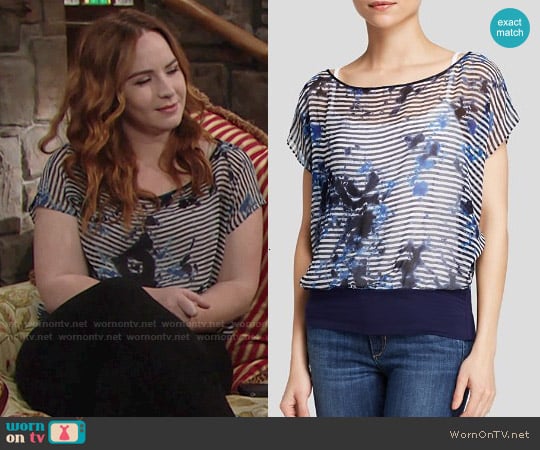 Bailey 44 Sea Breeze Top worn by Mariah Copeland (Camryn Grimes) on The Young and the Restless