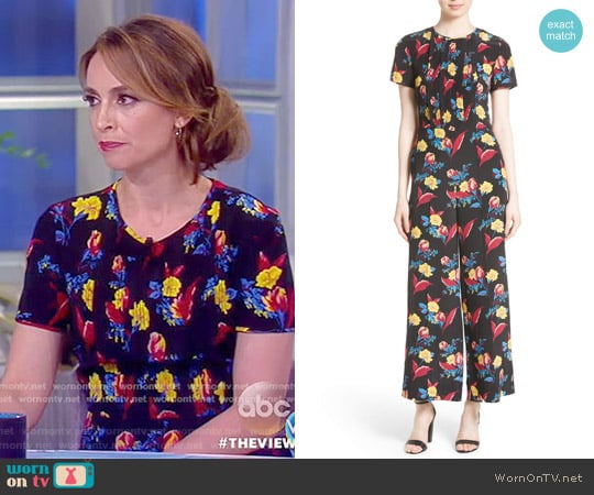 Floral Crop Silk Jumpsuit by Diane von Furstenberg worn by Jedediah Bila on The View