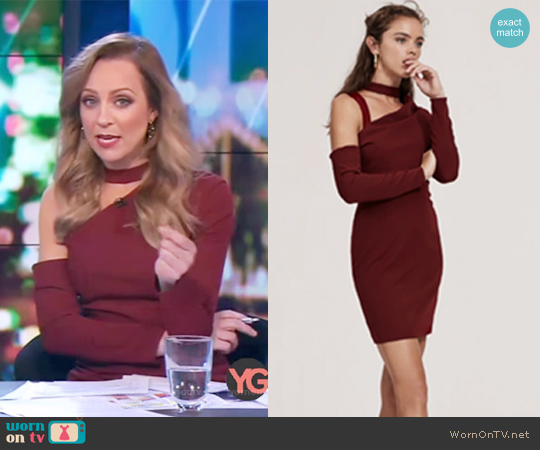 The Message Mini Dress by Finders Keepers worn by Carrie Bickmore on The Project