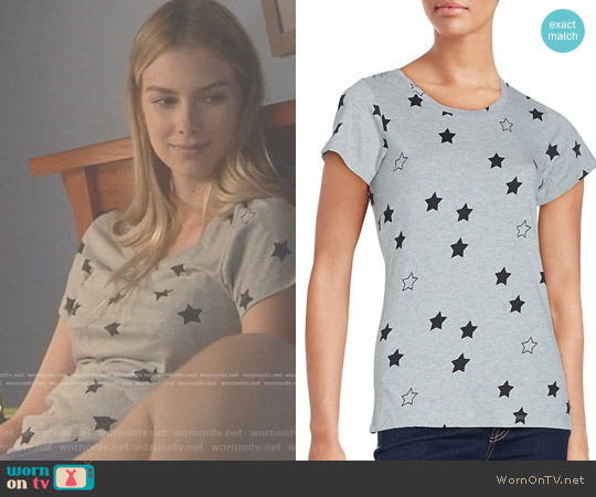 Star Print Cotton Tee by French Connection worn by Kirsten Clark (Emma Ishta) on Stitchers