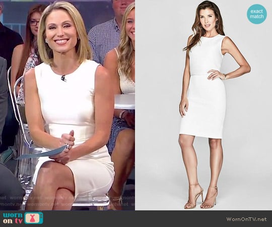 Collene Scuba Dress by Marciano by Guess worn by Amy Robach on Good Morning America