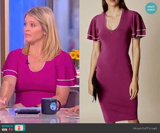 Knitted Midi Dress by Karen Millen worn by Sara Haines on The View