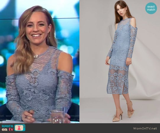 Reach Out Long Sleeve Midi Dress by Keepsake worn by Carrie Bickmore on The Project