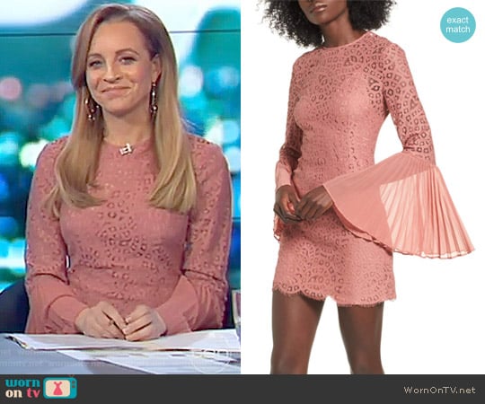 Be the One Minidress by Keepsake worn by Carrie Bickmore on The Project