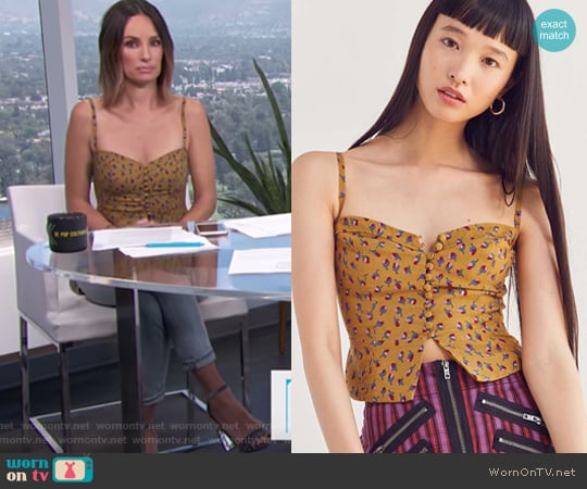 Betty Marie Corset Tank Top by Kimchi Blue worn by Catt Sadler on E! News