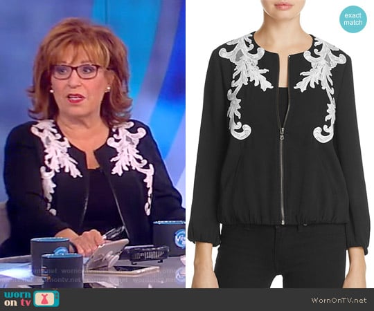 Embroidered Bomber Jacket by Kobi Halperin worn by Joy Behar on The View