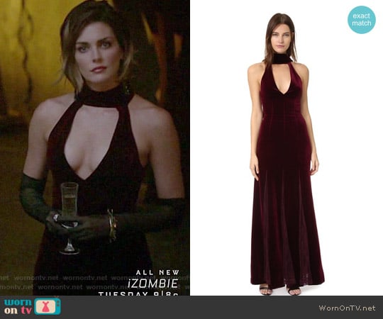 Lace Insert Gown by Nicholas worn by Sofya Voronova (Taylor Cole) on The Originals