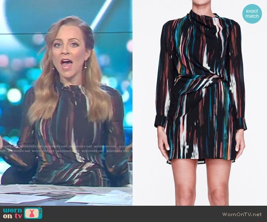 Kitty Hawk Dress by Life with Bird worn by Carrie Bickmore on The Project