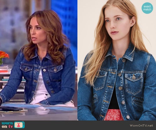 'Viva' Denim Jacket by Maje worn by Jedediah Bila on The View